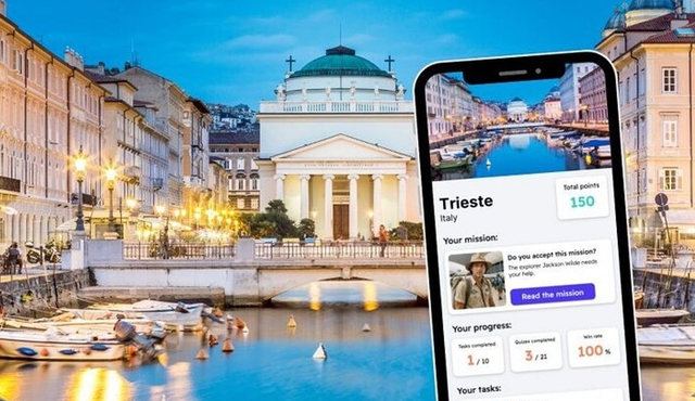 Trieste Exploration Game and City Tour on your Phone