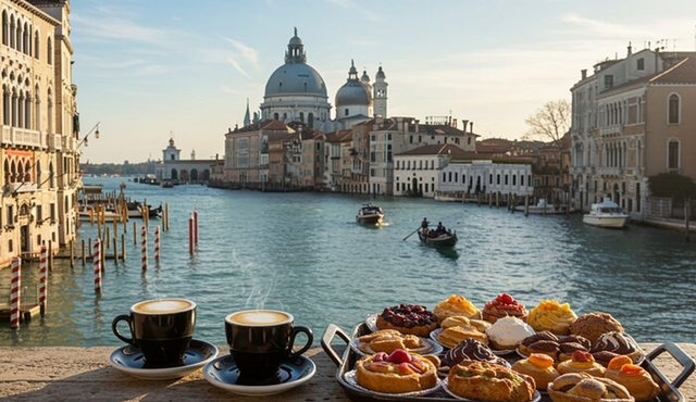 Good morning Venice: Coffee, deserts with Highlights of Venice