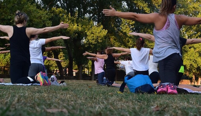 Outdoor Yoga Session in La Sabana