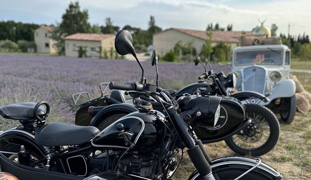 From Aix‐en‐Provence : Lavender & Wine Sidecar Tour