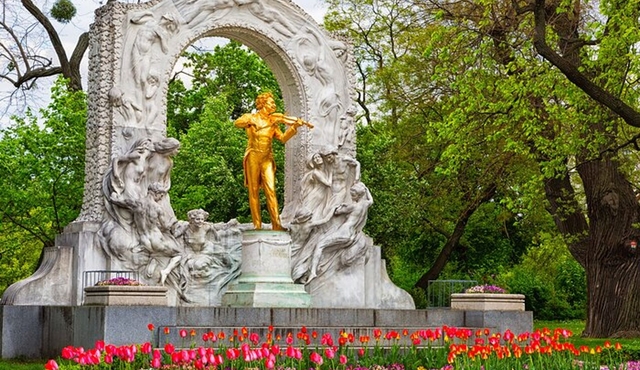 Passeio guiado privado a pé pela vida de Strauss em Viena