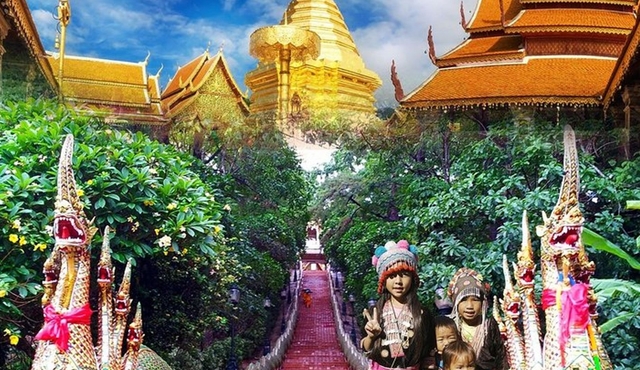 Wat Doi Suthep and Hmong Hill Tribe Town Tour from Chiang Mai