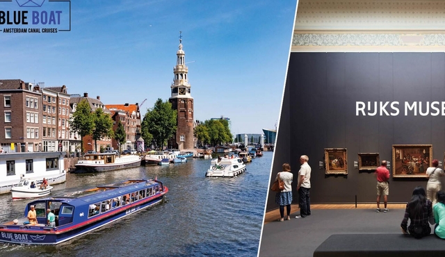 Rejs statkiem po kanałach miasta Gray Line i Rijksmuseum