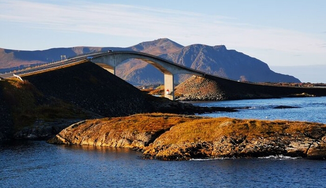 Fishing village Bud and Atlantic Ocean Road in Molde