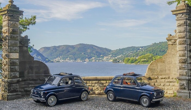 Lake Como: Classic Fiat 500 Vintage Car Rental