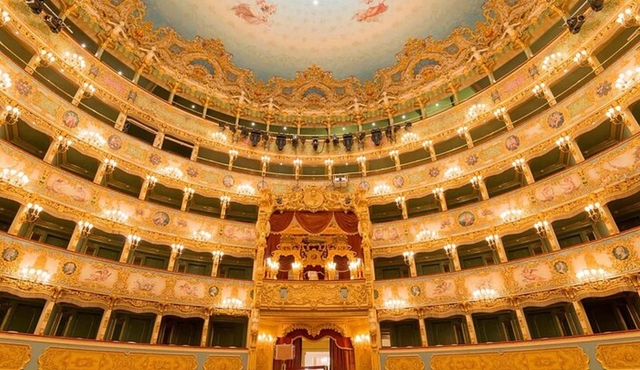 Tesisatçı eşliğinde rehberli tur Venedik'teki Teatro La Fenice