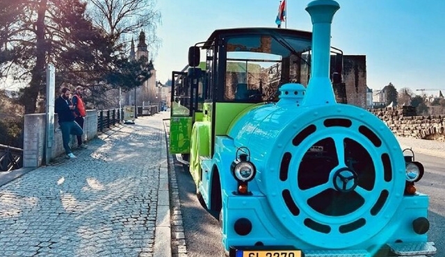 City Train in the old town of Luxembourg