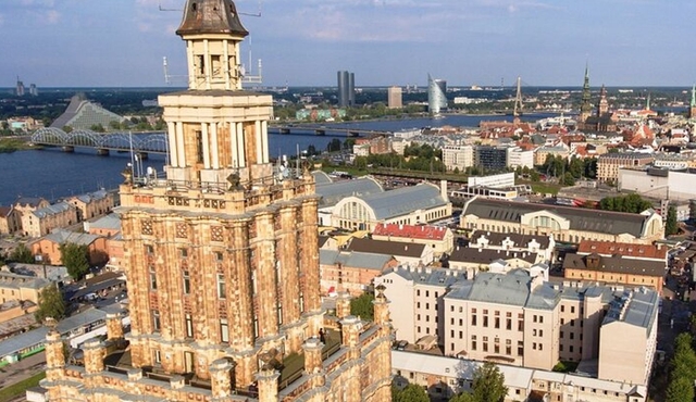 Riga: City Views From the Panorama Riga Observation Deck