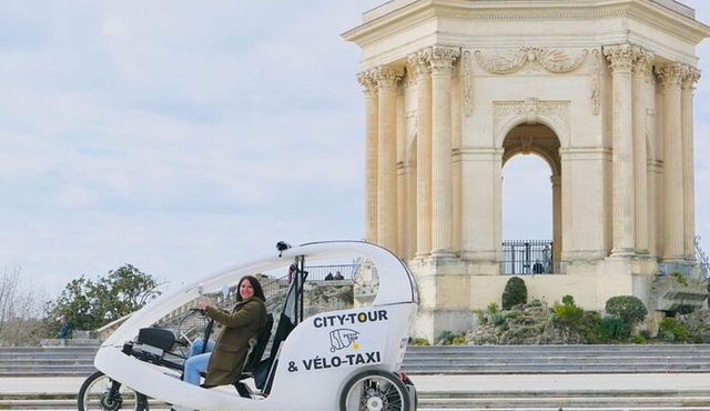 Explore Montpellier by bike‐taxi on a 3‐hour private trip