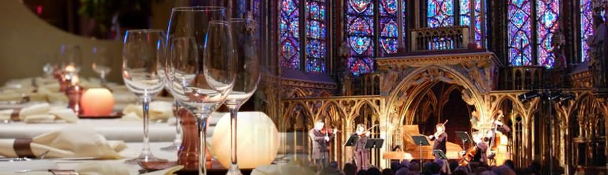 Dinner and Christmas Concert at La Sainte Chapelle