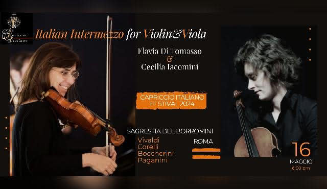 Capriccio Italiano Festival: 'Italienisches Intermezzo für Violine und Viola'.