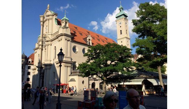 Natal barroco na Heilig Geist Kirche, no Viktualienmarkt