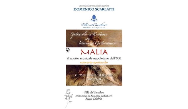 MALIA, el salón musical napolitano del siglo XIX con una «apericena» del siglo XIX