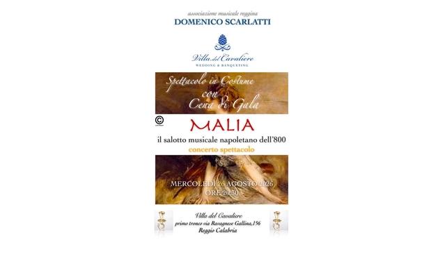 MALIA, un salon musical napolitain du XIXe siècle accompagné d'un dîner de gala du XIXe siècle